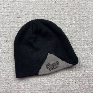 Y2K Coors Light Beanie Cap Distressed Toque Hat Grunge Punk Skater Snowboard